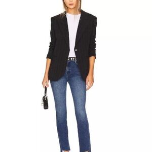 Mother The Mid Rise Dazzler Ankle Fray Jeans Mix Tape Size 27 Crop Petite Hemmed